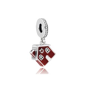 Charm Red House placat cu argint