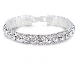 Bratara White Amethist placata cu Argint