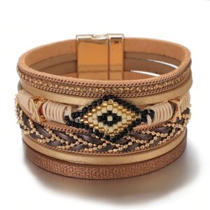 Bratara statement multilayer BOHEMIAN Eye of Providence