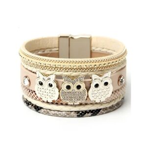 Bratara statement multilayer owl